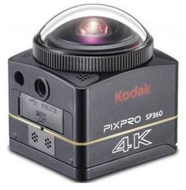 Seikluskaamera Kodak SP360 4k Extrem Kit, must