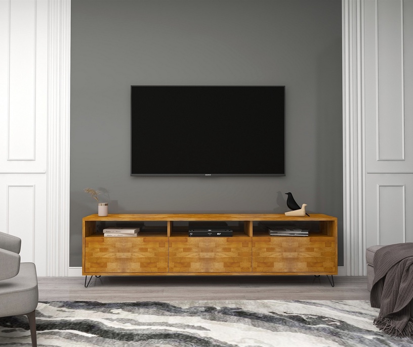 TV-laud Kalune Design Holmes, tamm, 174 cm x 30 cm x 50 cm