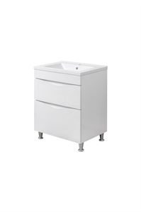 Шкафчик для ванной с раковиной Sanservis Smile 60 with sink Como-60, белый, 45 см x 60 см x 82 см
