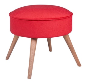 Пуф Hanah Home Boyce, красный/дерево, 45 см x 45 см x 41 см