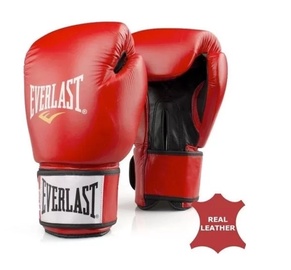 Боксерские перчатки Everlast Fighter, черный/красный, 10 oz