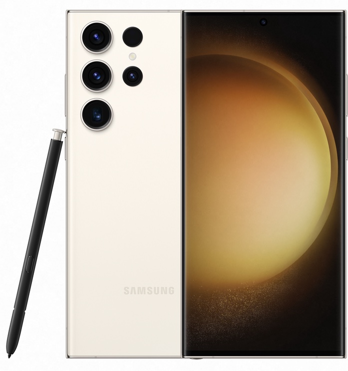 Мобильный телефон Samsung Galaxy S23 Ultra, кремовый, 12GB/512GB