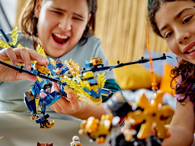 Konstruktor LEGO® NINJAGO® Algjõudude draakon vs. robotkeisrinna 71796, 1038 tk