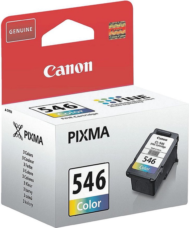 Rašalinio spausdintuvo kasetė Canon CL-546X, mėlyna/raudona/geltona/įvairių spalvų