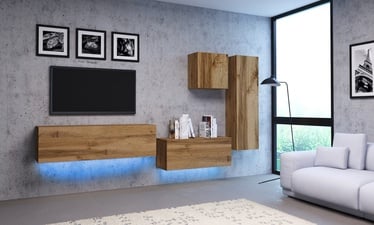 Dzīvojamās istabas mēbeļu komplekts Vivaldi Meble Vivo 3 With LED, ozola