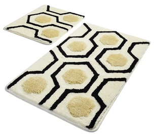 Vannitoamattide komplekt Foutastic Golden 359CHL2304, mitmevärviline, 1000 mm x 600 mm