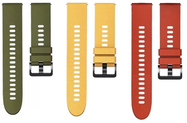 Siksna Xiaomi Mi Watch Strap (3-Pack), dzeltena/zaļa/oranža