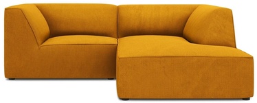 Stūra dīvāns Micadoni Home Ruby 3 Seats, zelta, labais, 186 x 180 cm x 96 cm