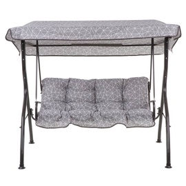 Диван-качели Patio Luna / Kate H036-16PB, черный/серый/многоцветный, 167 см x 110 см x 156 см