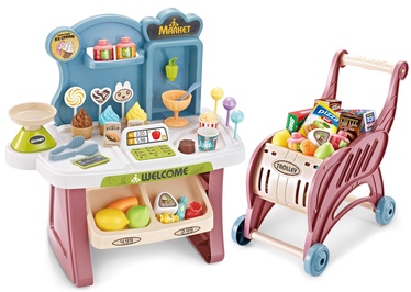 Veikala rotaļlietas Home Supermarket With Trolley