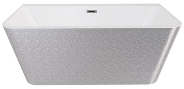 Vann, teisaldatav Besco Varya Glam Silver, 150 cm x 75 cm x 58 cm, ristkülik