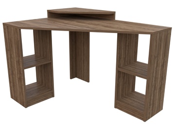 Угловой письменный стол Kalune Design Floating 322RTC1301, ореховый