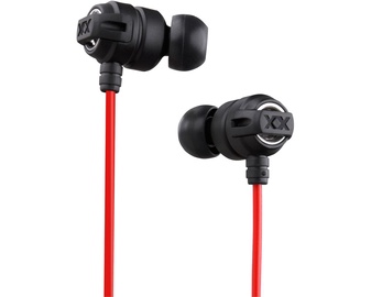 Laidinės ausinės JVC HA-FX1, juoda/raudona