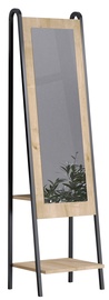 Prieškambario lentyna Kalune Design Monet DEC0143, juoda/ąžuolo, 35 cm x 44 cm x 170 cm