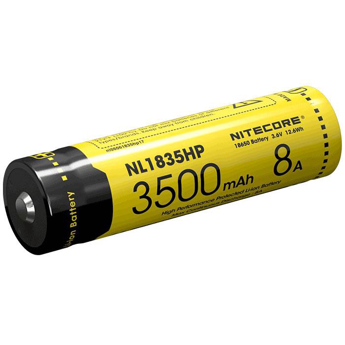 Uzlādējamās baterijas Nitecore NL1835HP, Li-Ion (18650), 3500 mAh, 1 gab.