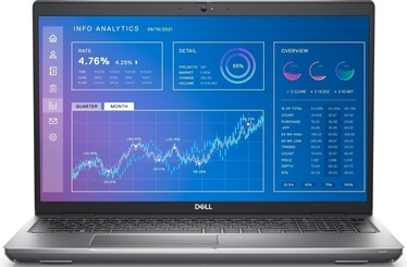 Sülearvuti Dell Mobile Precision 3571 2Y2G6, Intel® Core™ i7-12700H, 16 GB, 512 GB, 15.6 "