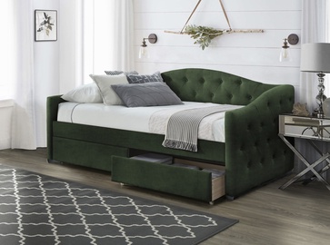 Кровать Halmar, зеленый, 221 x 98 см, с решеткой