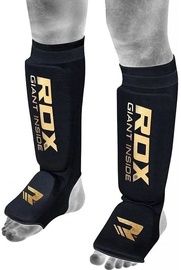 Kāju un pēdu aizsargs RDX Shin Instep Guards HYP-SIB-XL, zelta/melna, XL