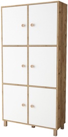 Skapis Kalune Design Multi Purpose VL61-217, ozola/priežu, 40 cm x 96 cm x 197.2 cm