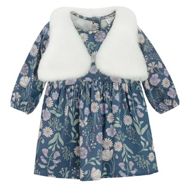 Набор одежды, для девочек/для младенцев Cool Club Flowers CCG2701135-00, белый/темно-синий, 86 см