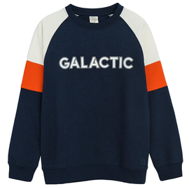 Джемпер, для мальчиков Cool Club Galactic CCB2721396, белый/oранжевый/темно-синий, 146 см