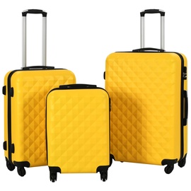 Koferu komplekts VLX Hardcase 3pcs 91890, dzeltena, 760 x 480 x 280 mm