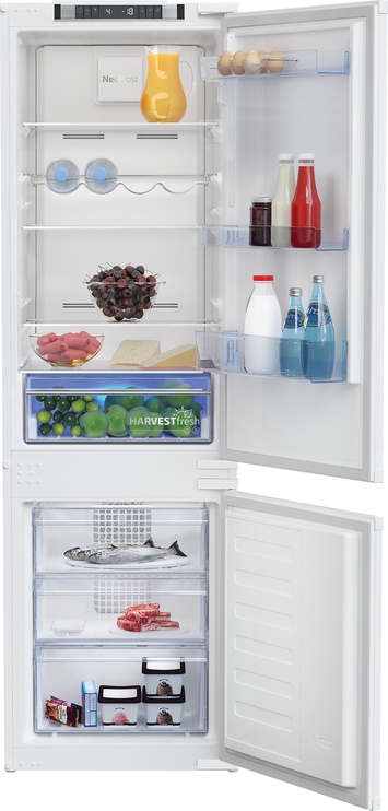 Встраиваемый холодильник морозильник снизу Beko BCNA275E41SN
