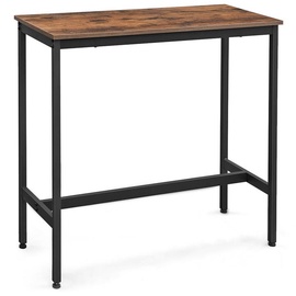 Барный стол Songmics, коричневый/черный, 100 см x 40 см x 90 см