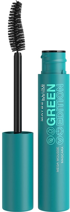 Skropstu tuša Maybelline Green Edition Very Black, 9.5 ml