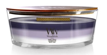 Svece, aromātiskā WoodWick Ellipse Trilogy Evening Luxe, 40 h, 453.6 g, 92 mm x 121 mm