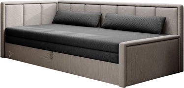 3-vietīgs dīvāns Fulgeo Poco 4, Poco 3, pelēka/bēša, labais, 82 x 214 cm x 77 cm