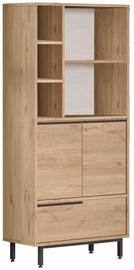 Riidekapp Kalune Design ON9B-S, pähklipuu, 74.8 cm x 35.5 cm x 161.6 cm