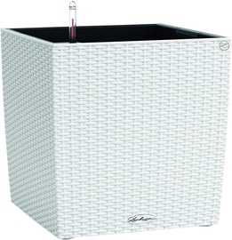 Puķu pods Lechuza Cube Cottage 30, balta, 304.8 mm x 304.8 mm