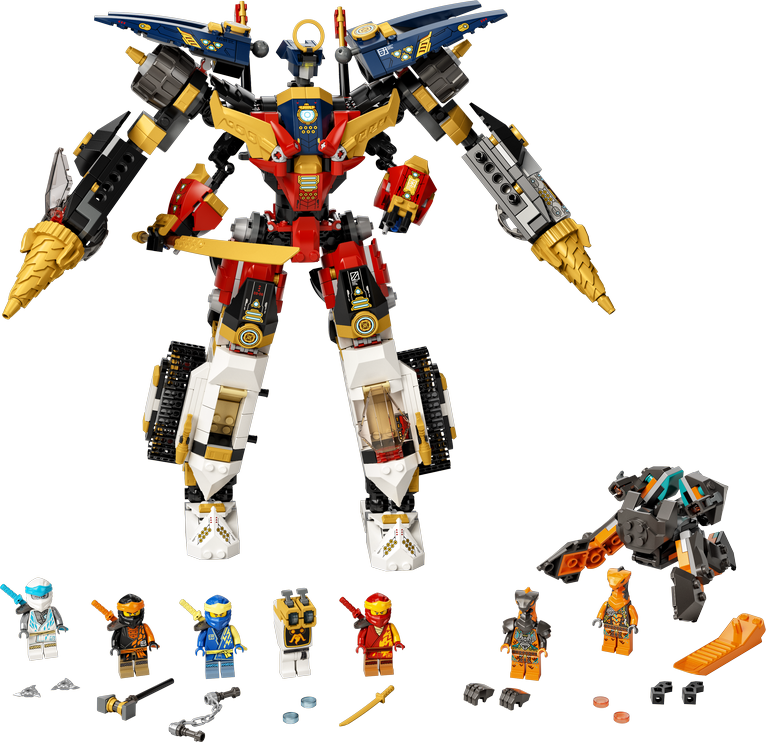 Konstruktor LEGO® NINJAGO® Robotiga ninjakomplekt 71765, 1104 tk