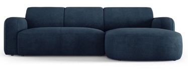 Stūra dīvāns Micadoni Home Greta, tumši zila, labais, 250 x 170 cm x 72 cm