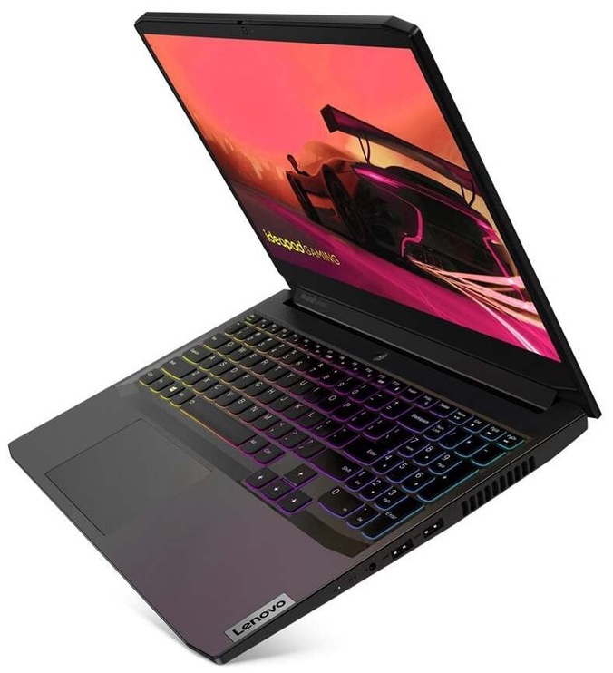 Portatīvais dators Lenovo IdeaPad Gaming 3 15ACH6 82K2023ALT, AMD Ryzen 5 5600H, 8 GB, 512 GB, 15.6 ", Nvidia GeForce RTX 3050, melna