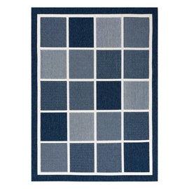 Ковер комнатные Hakano Wink Squares, синий, 170 см x 120 см