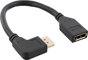Kaabel InLine DisplayPort male - DisplayPort female 17159L, must, 0.15 m
