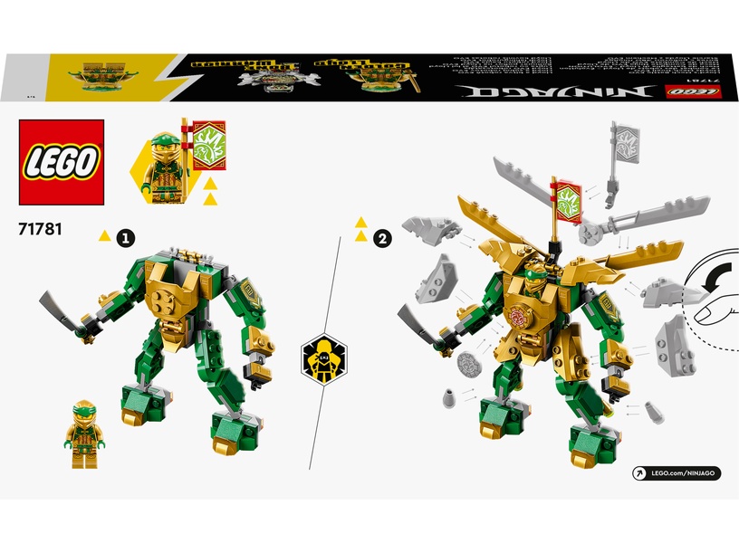 Konstruktor LEGO® NINJAGO® Lloydi lahingurobot EVO 71781, 223 tk