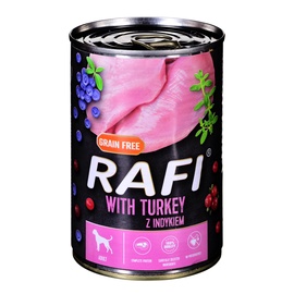 Mitrā barība (konservi) suņiem Dolina Noteci & Piper Rafi Adult, tītara gaļa, 0.4 kg