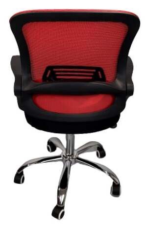 Офисный стул MN A1045, 48 x 48 x 90 см, черный/красный