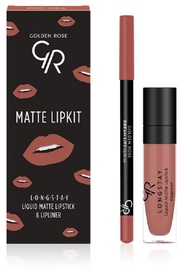 Комплект Golden Rose Matte Lipkit Warm Sable, 7.6 г