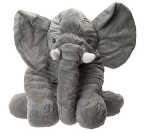 Mīkstā rotaļlieta Elephant, pelēka, 50 cm