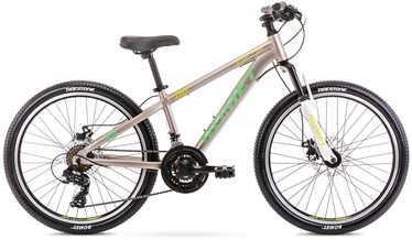 Velosipēds Romet Rambler Dirt 24 JR, bērniem, zaļa/pelēka, 24" (bojāts iepakojums)/01