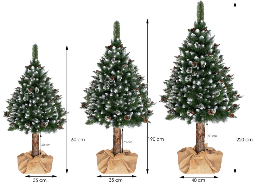 Kunstlik jõulupuu Springos CT0046, 220 cm, koos alusega