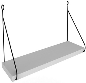 Sienas plaukts Kalune Design Armoni, balta, 72 cm x 20 cm x 20 cm
