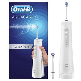 Elektrinis dantų šepetėlis Oral-B Jet Aquacare 6 Pro-Expert, baltas