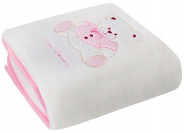 Tekk Pierre Cardin Baby2, valge/roosa, 110 cm x 240 cm