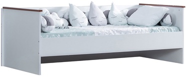 Детская кровать Kalune Design Cýty Sedýr-C-My, белый/ореховый, 100 x 200 см
