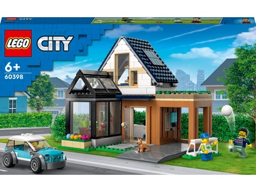 Конструктор LEGO® City Family House and Electric Car 60398, 462 шт.